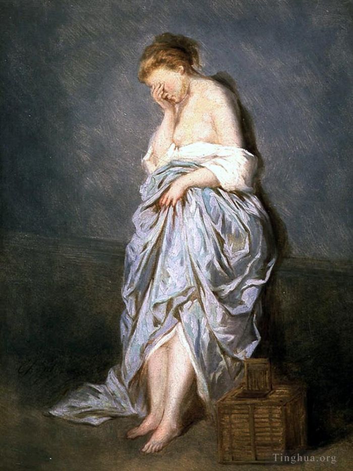 查尔斯·约书亚·卓别林 的油画作品 -  《迷失的鸟儿失去了德行》